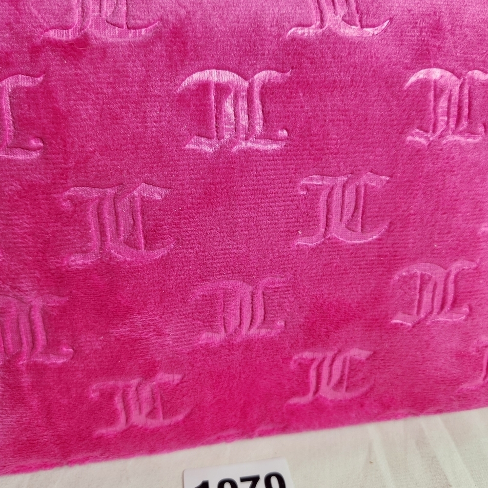 Juicy Couture Pink Embossed Travel Cosmetuc Bag Make Up - Picture 3 of 11